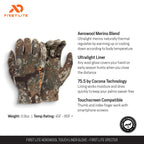 First Lite Aerowool Touch Liner Merino Wool Glove - Lightweight, Touchscreen Compatible Camo Hunting Gloves - First Lite Specter