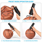 Electric Ball Pump, Smart Air Pump Portable Fast Ball Inflation With Precise Pressure Gauge And Digital Lcd Display For Football