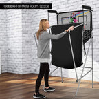 Giantex Foldable Basketball Arcade Game, 8 Game Options, Electronic Double Shot 2 Player W/ 4 Balls And Led Scoring System, Indo