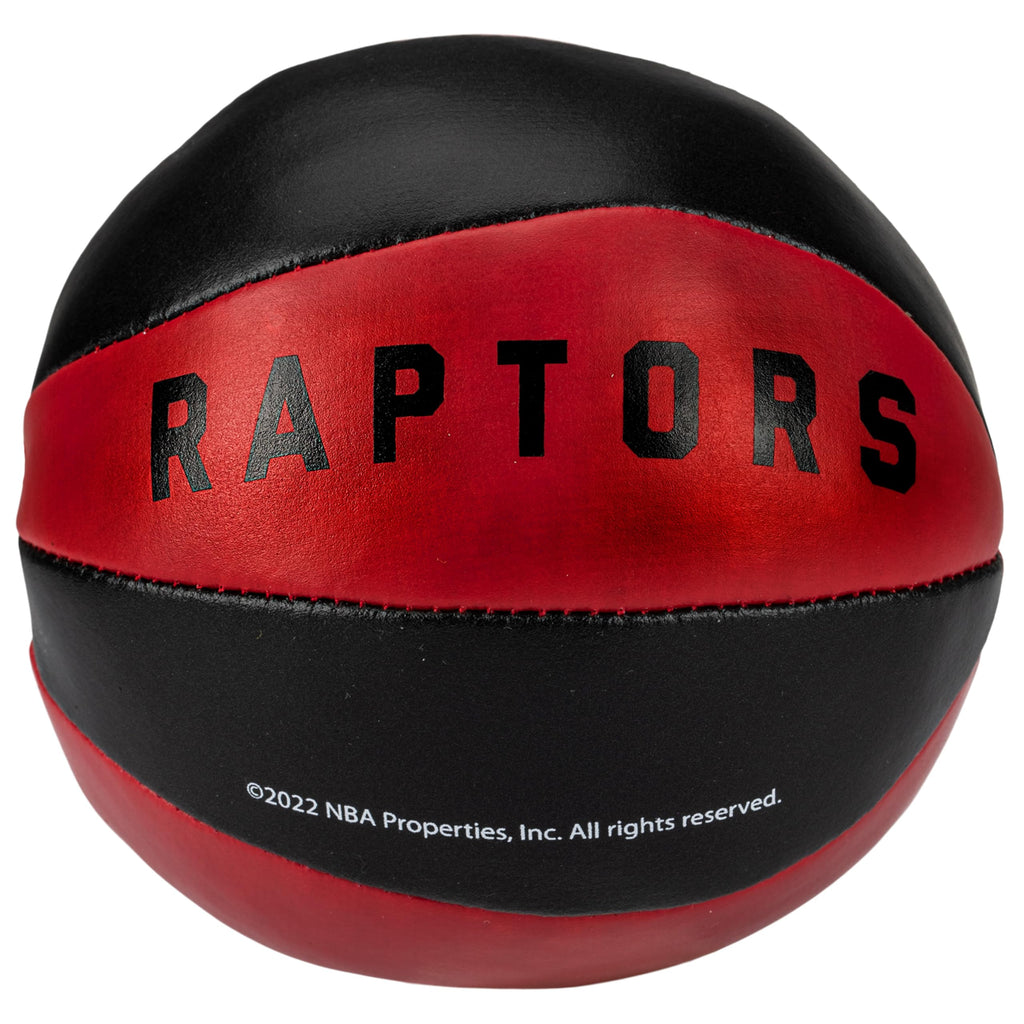 Franklin Sports Nba Toronto Raptors Toy Basketballs - 2 Pack Of Kids Soft Mini Basketballs For Over The Door + Indoor Hoops - Nb