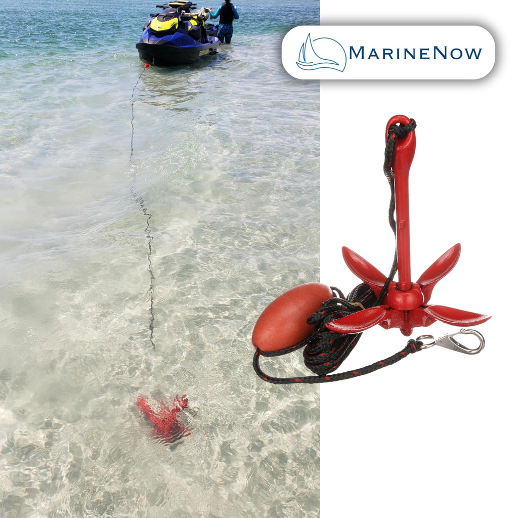 Marinenow Portable Folding Anchor Buoy Kit Canoe Kayak Raft Boat Sailboat Fishing Jet Ski