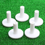 Muxsam Golf Rubber Tee Holder, 5-Pack 2'' Golf Mat Tees For Indoor Outdoor Practice Driving Range Mats (White)