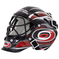 NHL Carolina Hurricanes Team Logo Mini Hockey Goalie Mask with Case - Collectible Goalie Mask with Official NHL Logos and Colors