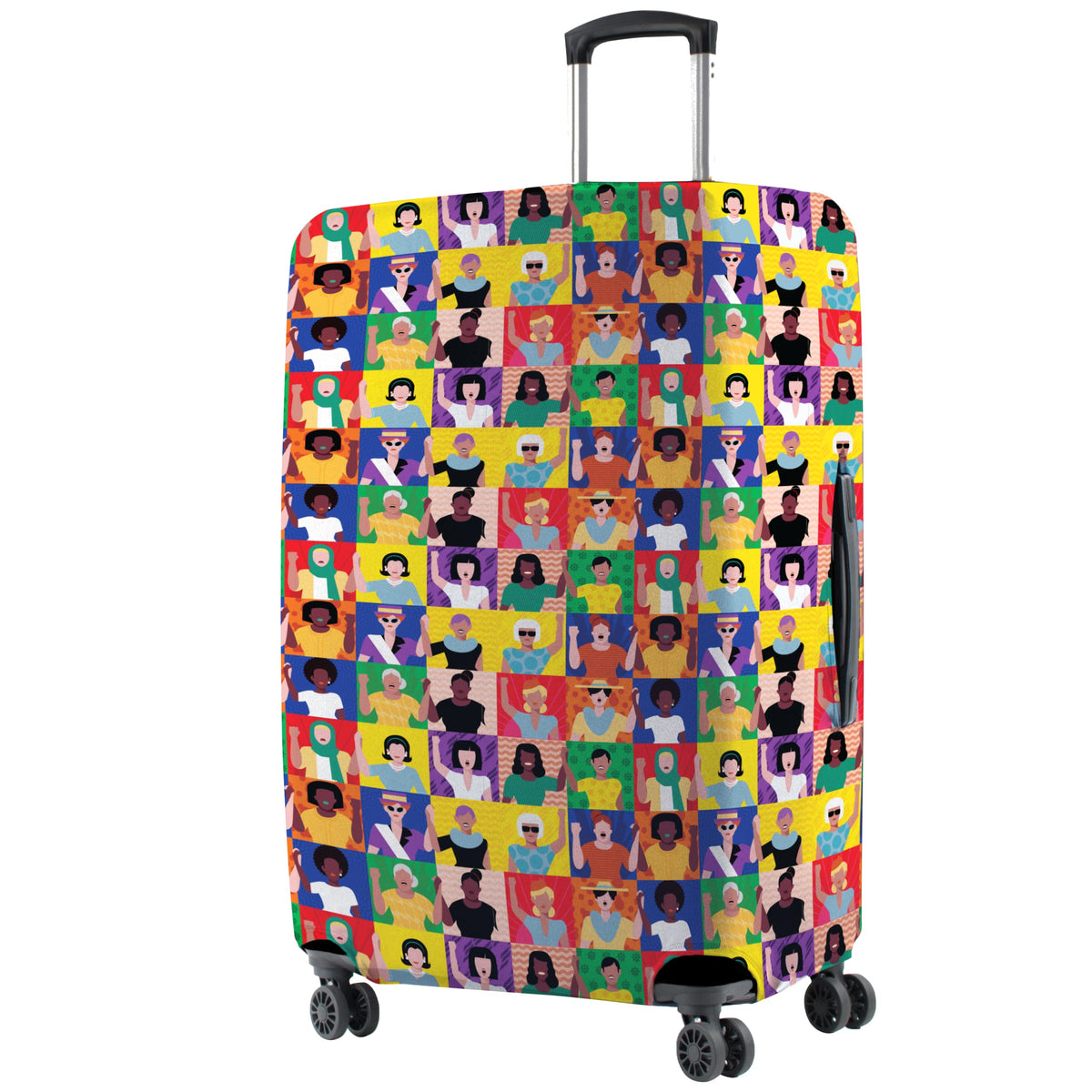 Nasher Miles Polyester 75 (28 Inch) Large Protective Luggage Cover  Women Design