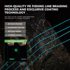 9Km Dwlife Braided Fishing Line 8Lb-100Lb Dyneema Fishing Line, Zero Stretch & Anti-Bite Coating For Freshwater/Saltwater Fishin