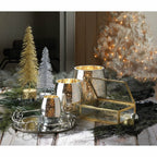 Accent Plus Glass Jewelry Box With Gold Frame