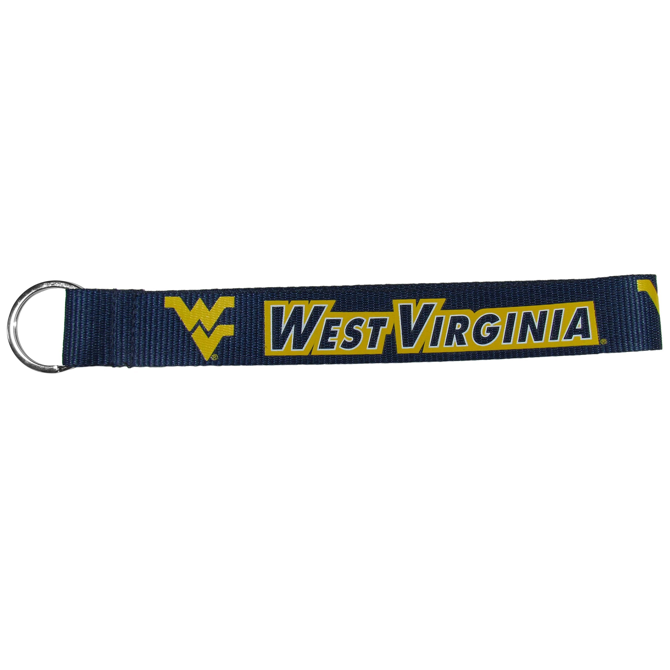 Siskiyou Ncaa West Virginia Mountaineers Lanyard Key Chain, Wristlet, Blue