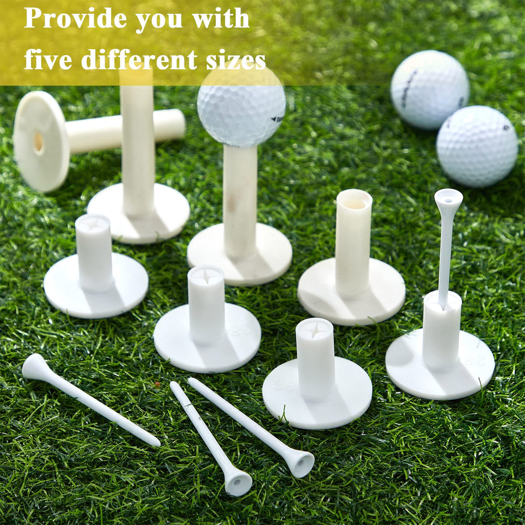23 Pieces Rubber Golf Tees Set Golf Rubber Tees Holders For Driving Range Mats Value Tee Holder For Golf Hitting Mats And Indoor