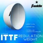 Franklin Sports Table Tennis Balls - White Table Tennis Balls - 38Mm Official Weight Balls - One Star Professional Balls - 6 Pac