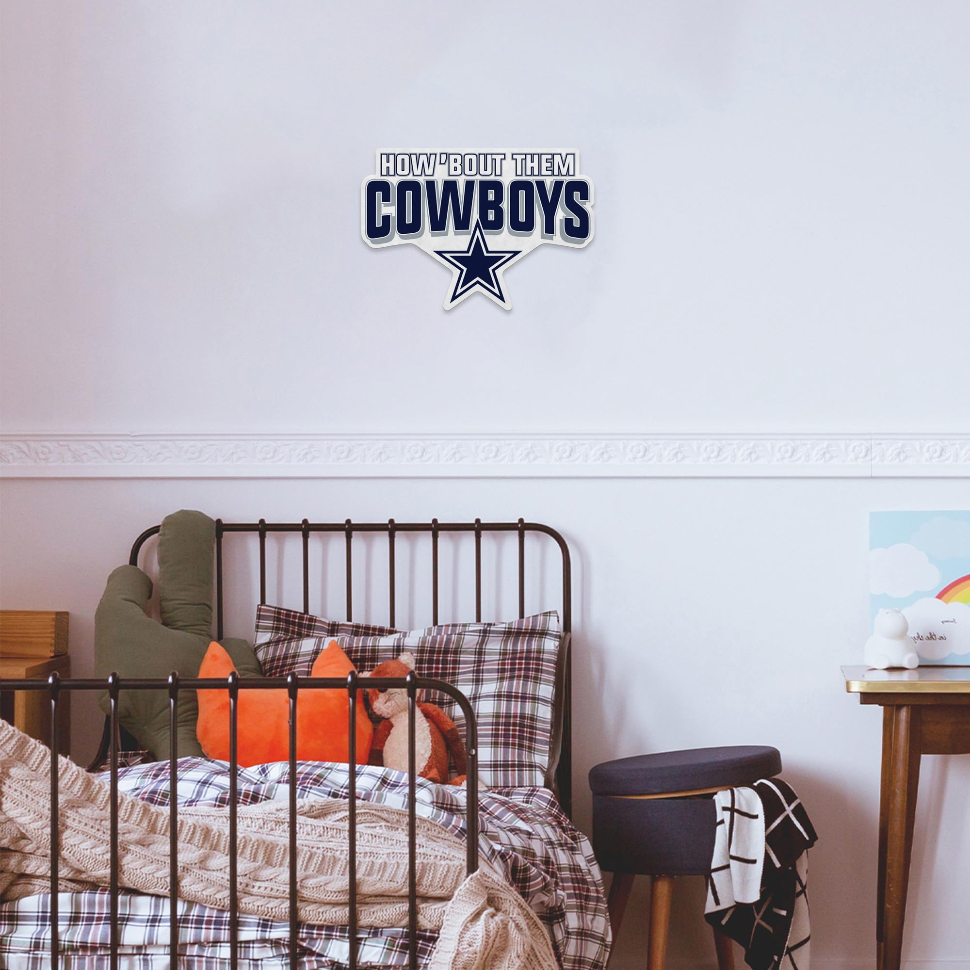 Rico Industries Nfl Football Dallas Cowboys Slogan Shape Cut Pennant - Home And Living Room D  Cor - Soft Felt Ez To Hang