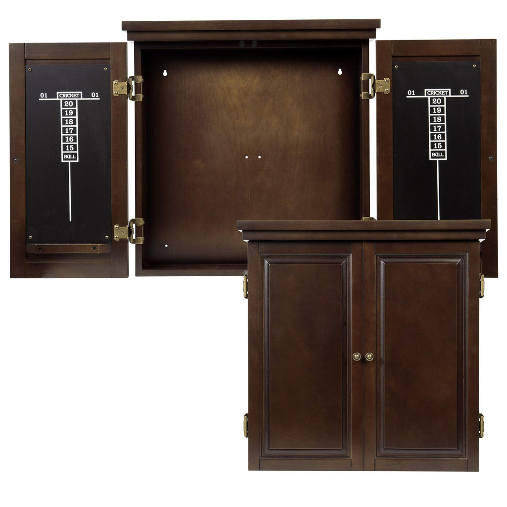 American Legend Traditional Dartboard Cabinet, Brown
