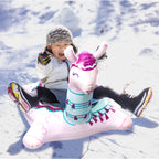 Bigmouth Inc Large 48'' Inflatable Snow Tube For Kids And Adults, Durable Winter Toy For Tubing & Sledding - Llama