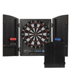 Accudart Apollo Electronic Dartboard Cabinet - 38 Game Modes - 137 Game Variations - Advanced Features - Colorful Backlit Scorin