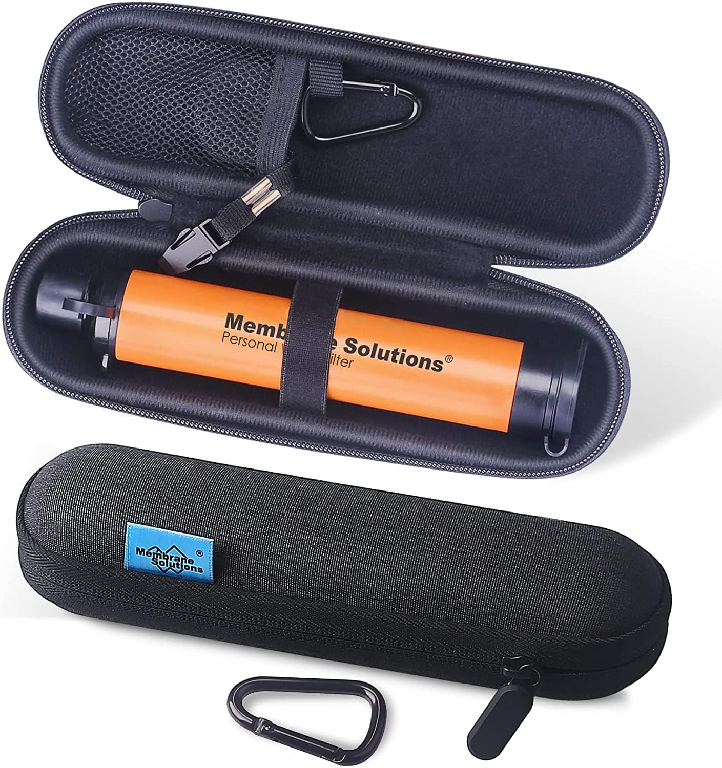 Membrane Solutions Personal Water Filter Straw with an Official Carry Case, Emergency Water Filter and Case Survival, Lightweigh