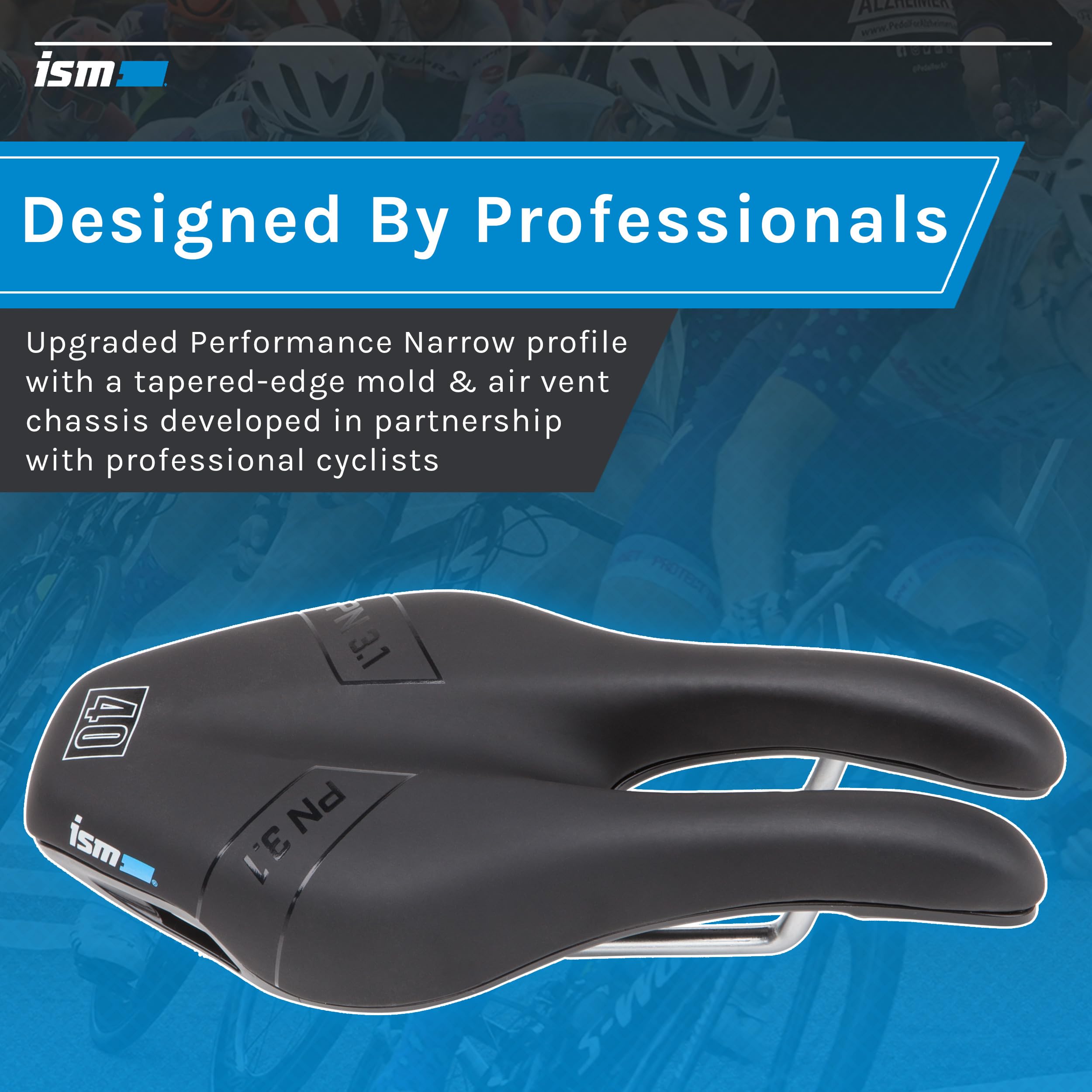 Ism Pn 3.1 Performance Narrow Saddle - Unisex (Black)