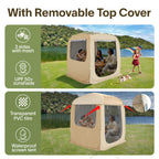 Alvantor Pop Up Screen House, 4 In 1 Outdoor Camping Tent,6'X6'Screen Room With Mosquito Netting &Waterproof Pvc, Pvc Clear Top