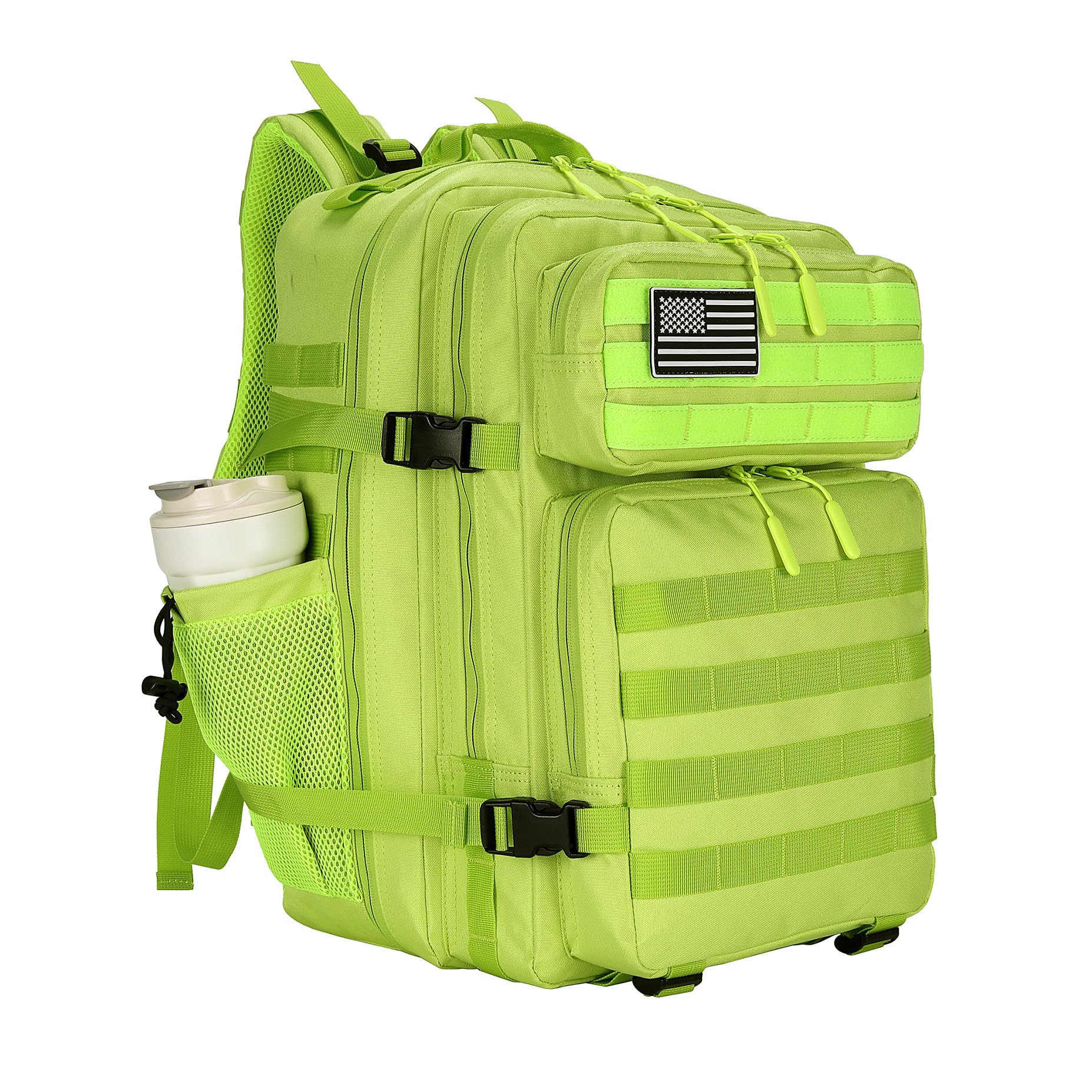 W WINTMING 25L/45L Tactical Backpack Military Tactical Backpack Heavy Duty Molle Assault Pack for Work Gym Outdoors (1.0 25L-Bri