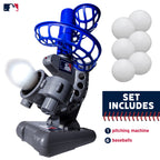 Franklin Sports Mlb Kids Electronic Baseball Pitching Machine - Automatic Youth Pitching Machine With (6) Plastic Baseballs Incl