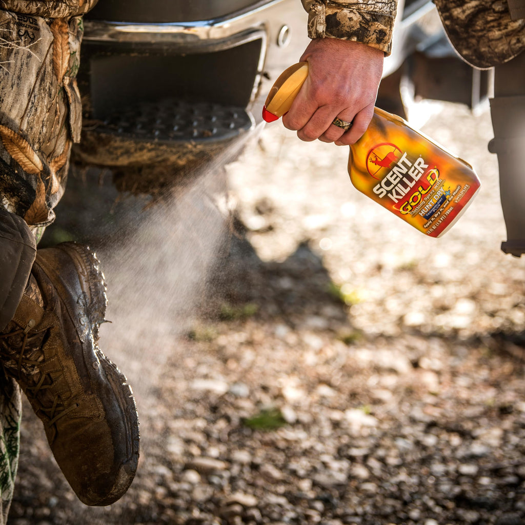 Wildlife Research Center Scent Killer Gold - Hunting Scent Eliminator with Hunt Dry Technology - Odor Prevention & Maximum Perfo