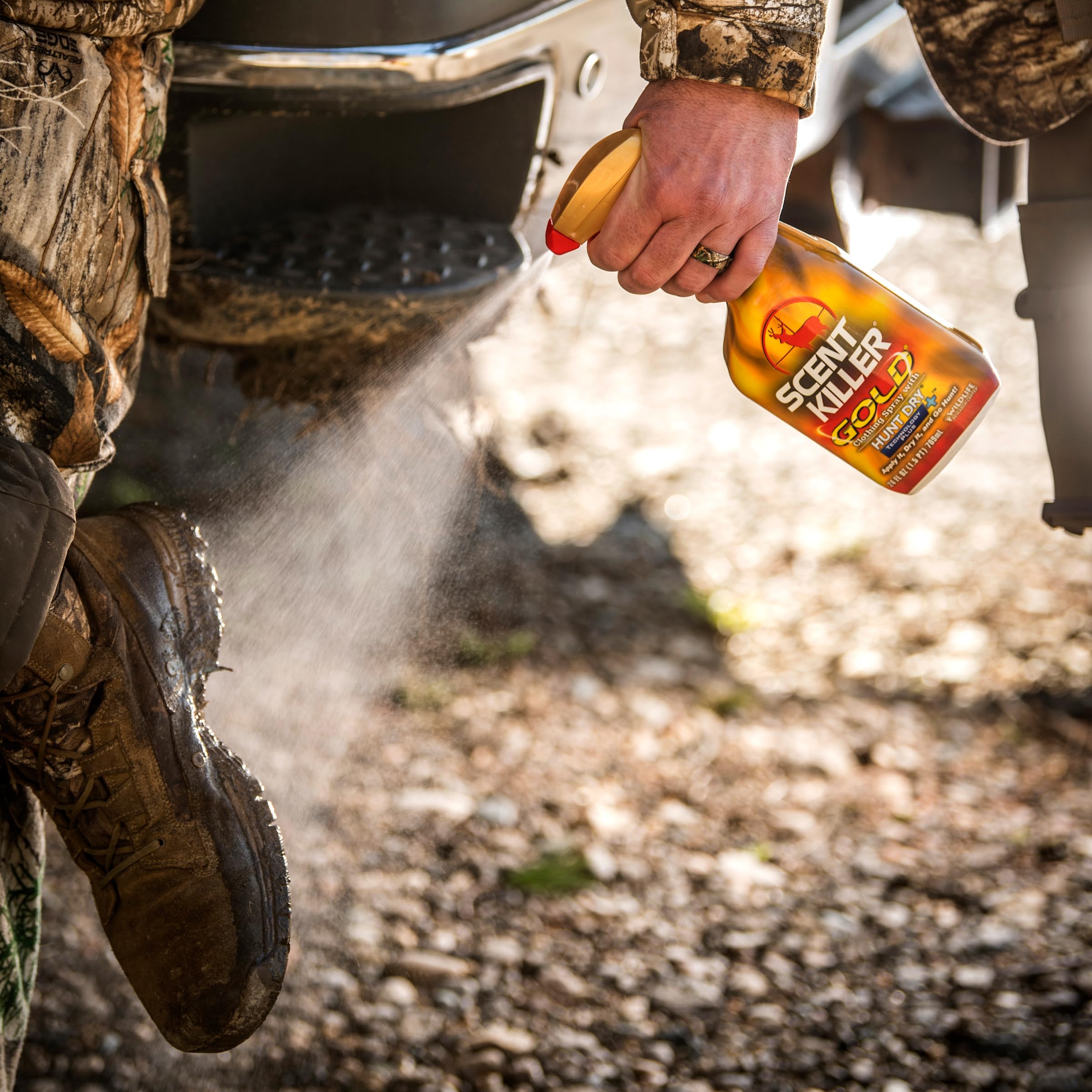 Wildlife Research Center Scent Killer Gold - Hunting Scent Eliminator with Hunt Dry Technology - Odor Prevention & Maximum Perfo