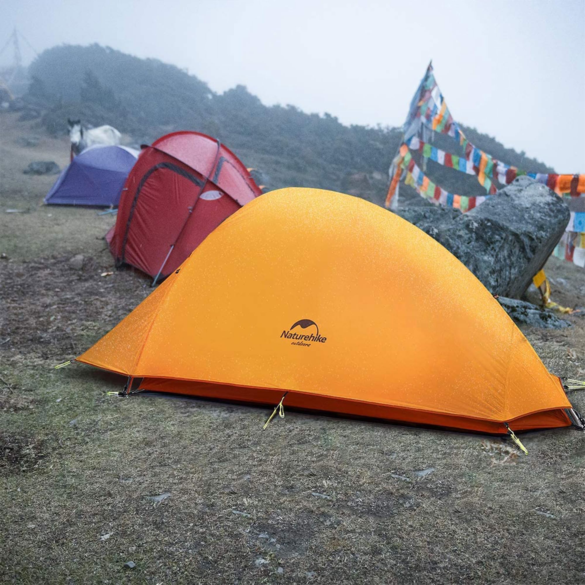 Naturehike Cloud Up 1 Person Tent Lightweight Backpacking Tent With Footprint - 3 Season Camping Hiking Waterproof Backpack 1 Ma