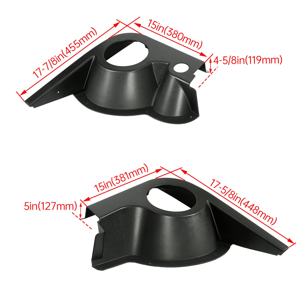 Hecasa Golf Cart Speaker Pod Kit Compatible With 1994+ Ezgo Txt Replacement For 627153 Plastic Black