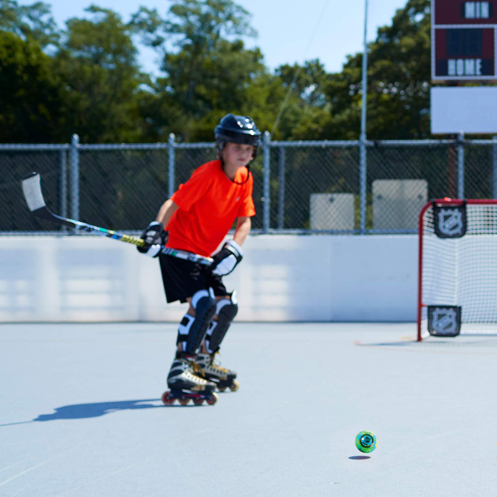 Franklin Sports Nhl Street Hockey Balls - No Bounce Outdoor Street + Roller Hockey Balls - Official Size - 15 Pack - Assorted Co