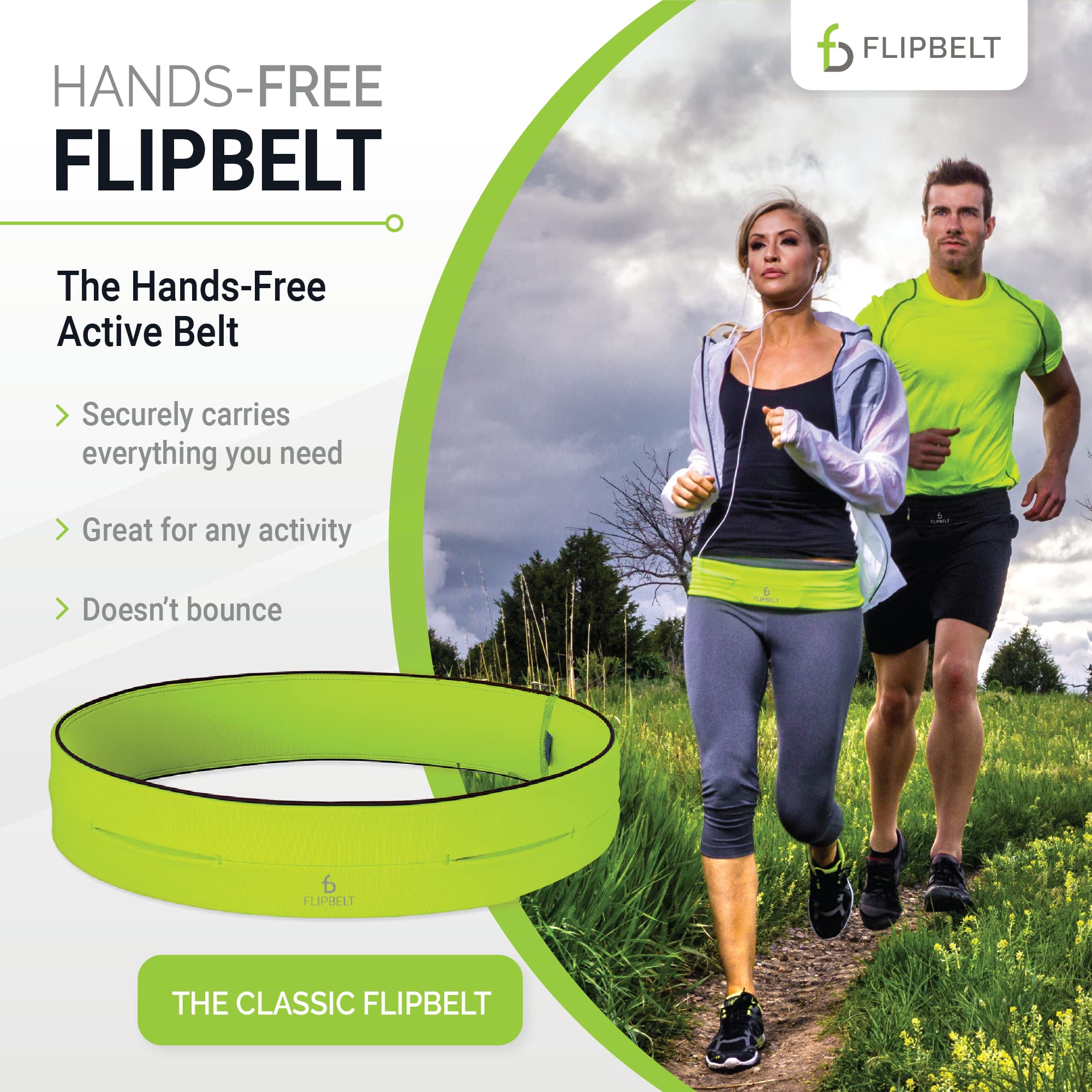 Flipbelt Men'S Fb0114-Neoy-M.1, Neon Yellow, Medium