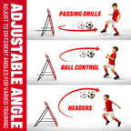 Soccer Rebound Net Rebounder 3.3X3.3FT | Skill Training Gifts, Aids & Equipment for Kids Teens & All Ages - Kick-Back/Portable,