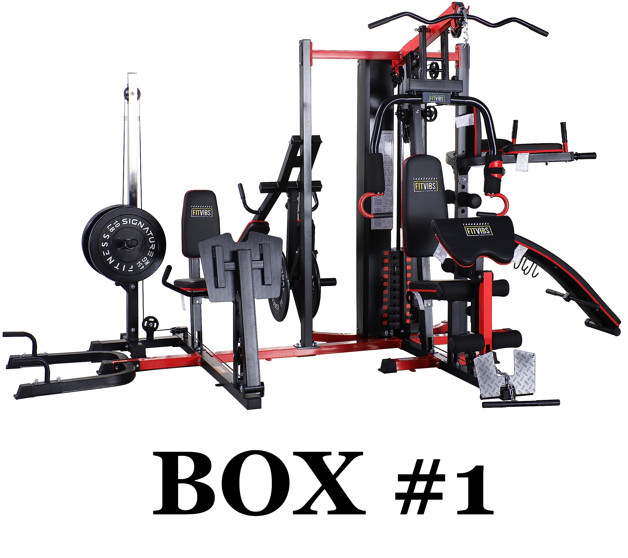 Fitvids Home Gym - Parts Only - Part Only: Box #1 - Black/Red