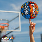 AND1 Chaos Rubber Basketball: Official Regulation Size 7 (29.5 inches) Rubber Basketball - Deep Channel Construction Streetball,