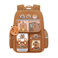 DHUENIOPE Cute Capybara Backpack with Chic Case and More Pins Ita Bag Cartoon Laptop Travel Utility Funny Going Out Casual Bag(K
