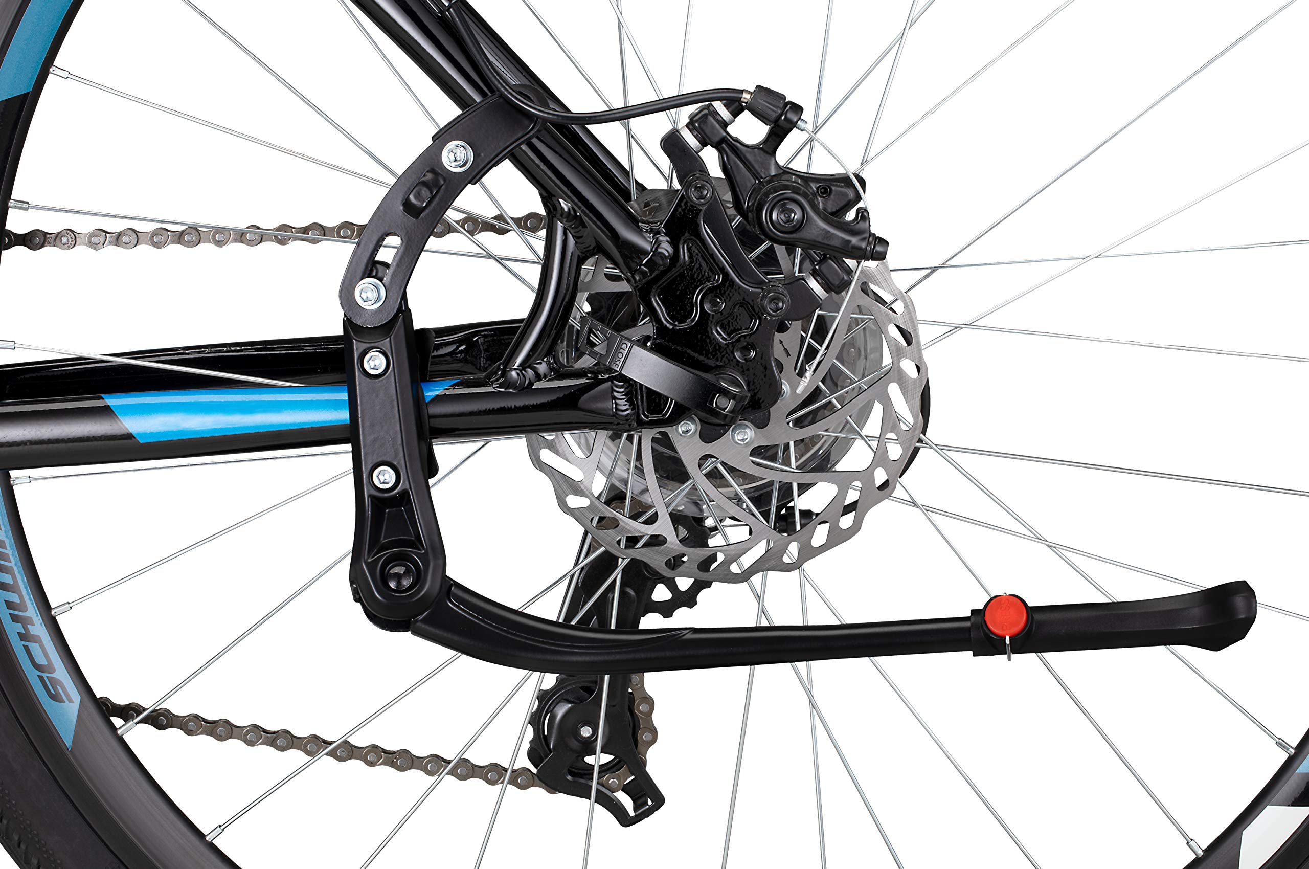 Schwinn Rear Mounted Bike Kickstand, Easy To Install, With Anti-Slip Foot Pads, Lightweight Aluminum Alloy, Fits Most Adult Bike