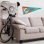 Rico Industries Nfl Football Miami Dolphins Primary 12'' X 30'' Felt Wall D  Cor Pennant - Great For Home/Bed Room/Man Cave D  C