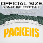 Franklin Sports Nfl Green Bay Packers Autograph Football - Official Size White Panel Souvenir Football For Autographs + Signatur