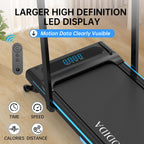 Modida 3-In-1 Foldable Treadmill For Home, Portable Walking Pad & Running Machine With Remote Control & Led Display, Compact Ele
