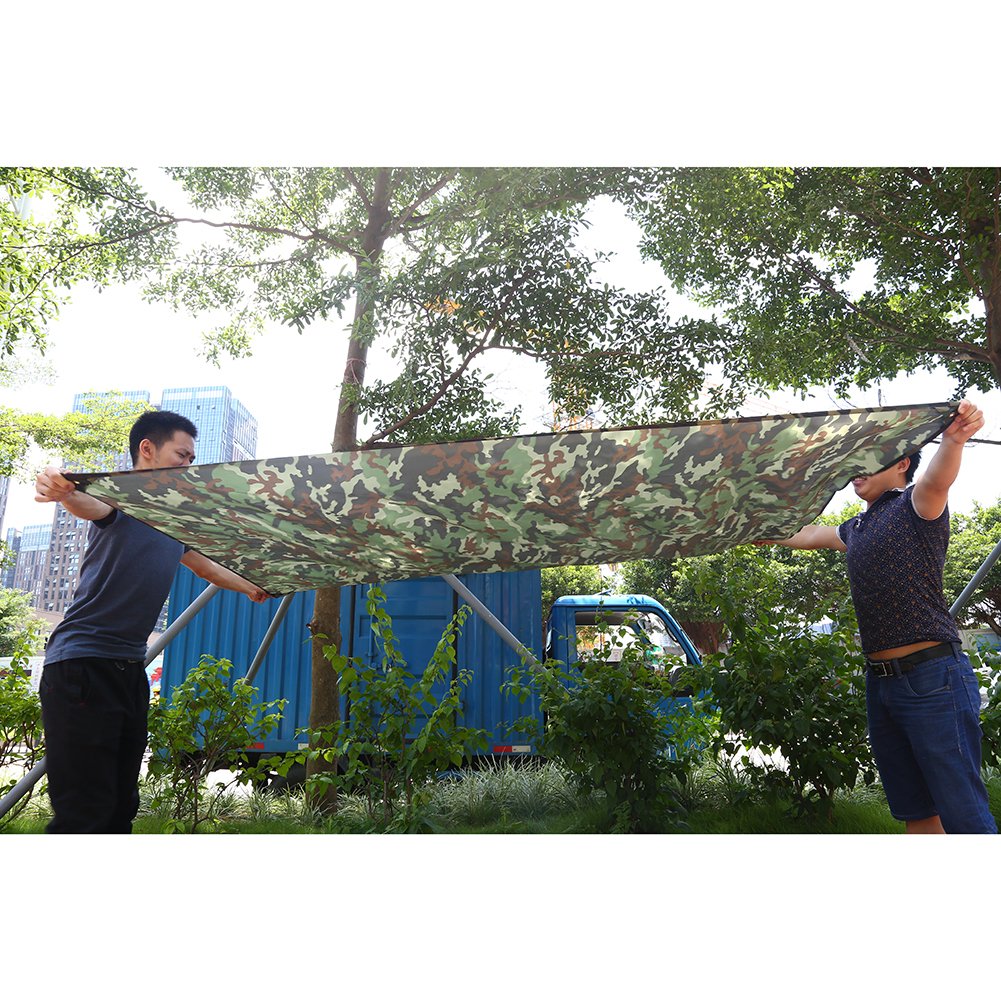 Tarp,Lightweight Outdoor Cam Hiking Tent Tarp, Waterproof Picnic Mat Shelter Tent Tarp Rain Fly, With Drawstring Carrying Bag Fo