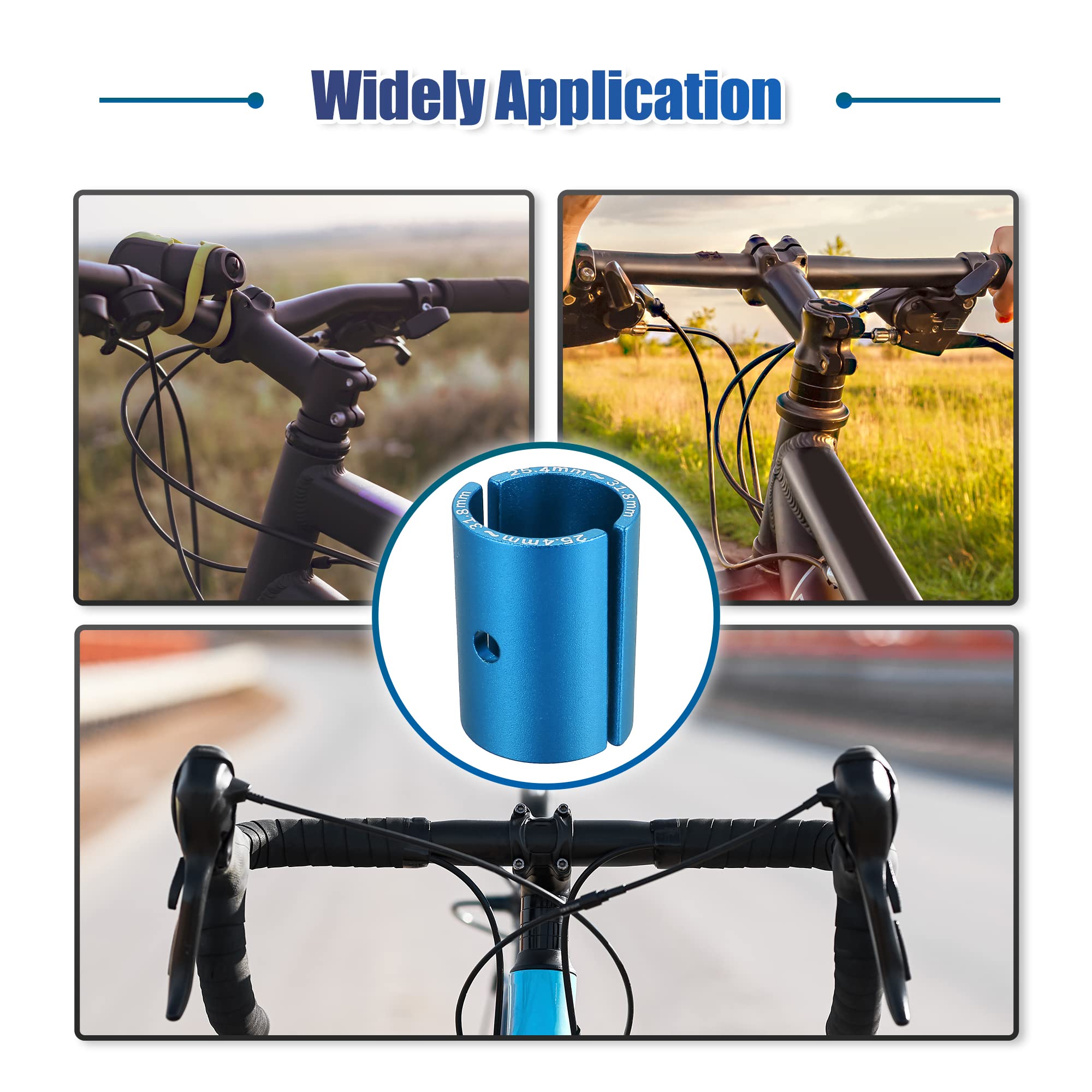 X Autohaux 2 Pair Bike Handlebar Shim 25.4 To 31.8Mm Shim Bicycle Handlebar Stem Shim Adapter Size Reducer Sleeve Spacers Clamp