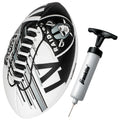 Franklin Sports Nfl Las Vegas Raiders Football - Youth Mini Football - 8.5'' Junior Size Ball - Spacelace Easy Grip Texture- Per