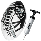 Franklin Sports Nfl Las Vegas Raiders Football - Youth Mini Football - 8.5'' Junior Size Ball - Spacelace Easy Grip Texture- Per