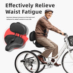 Coolwufan Oversized Bike Seat With Backrest For Peloton Bike, Wide Bicycle Saddle Compatible With Peloton, Road, Exercise, Tricy