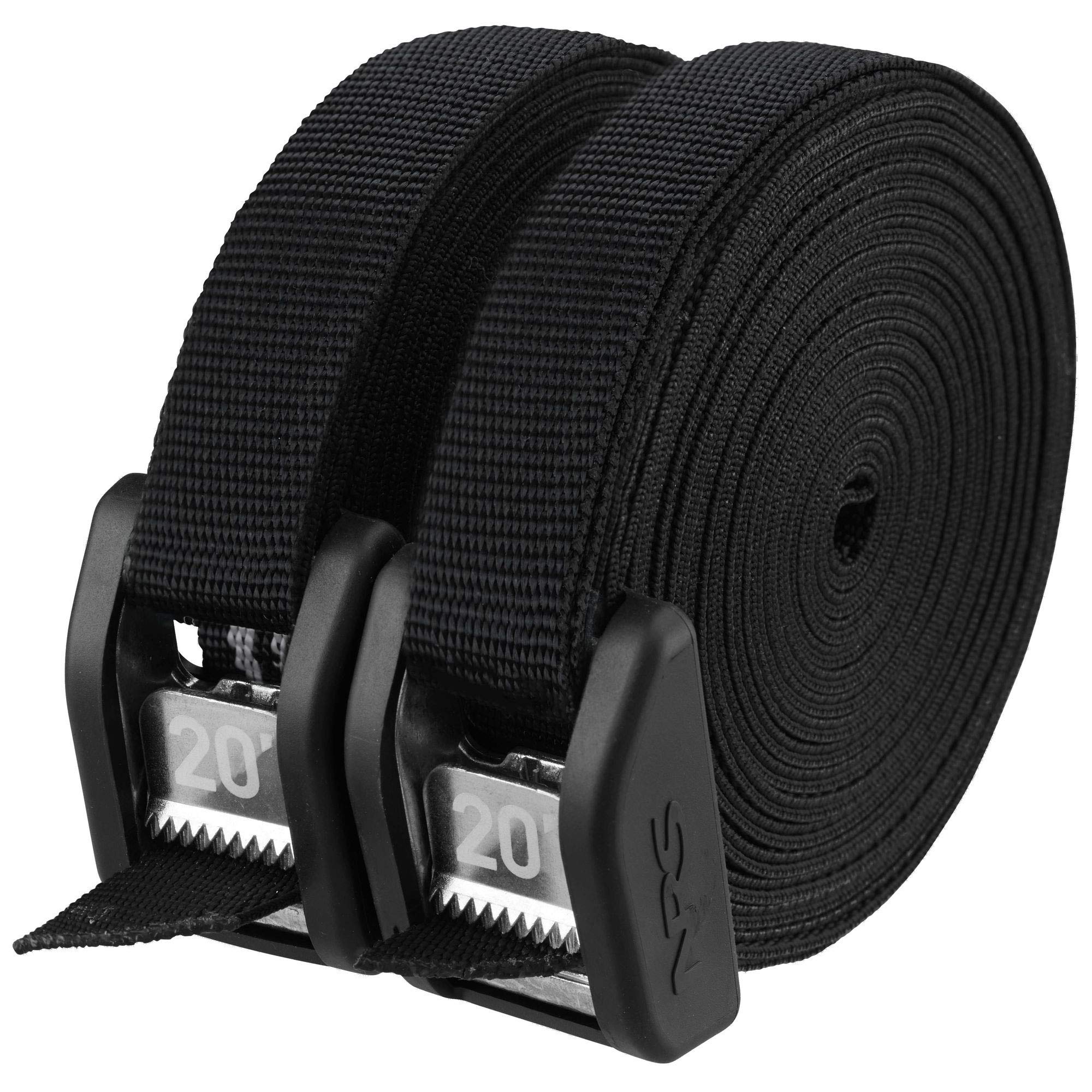 Nrs 20' Buckle Bumper Strap Pair Stealth Black