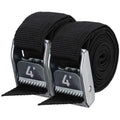 NRS 1 HD Tie-Down Straps 4 Pair Stealth Black