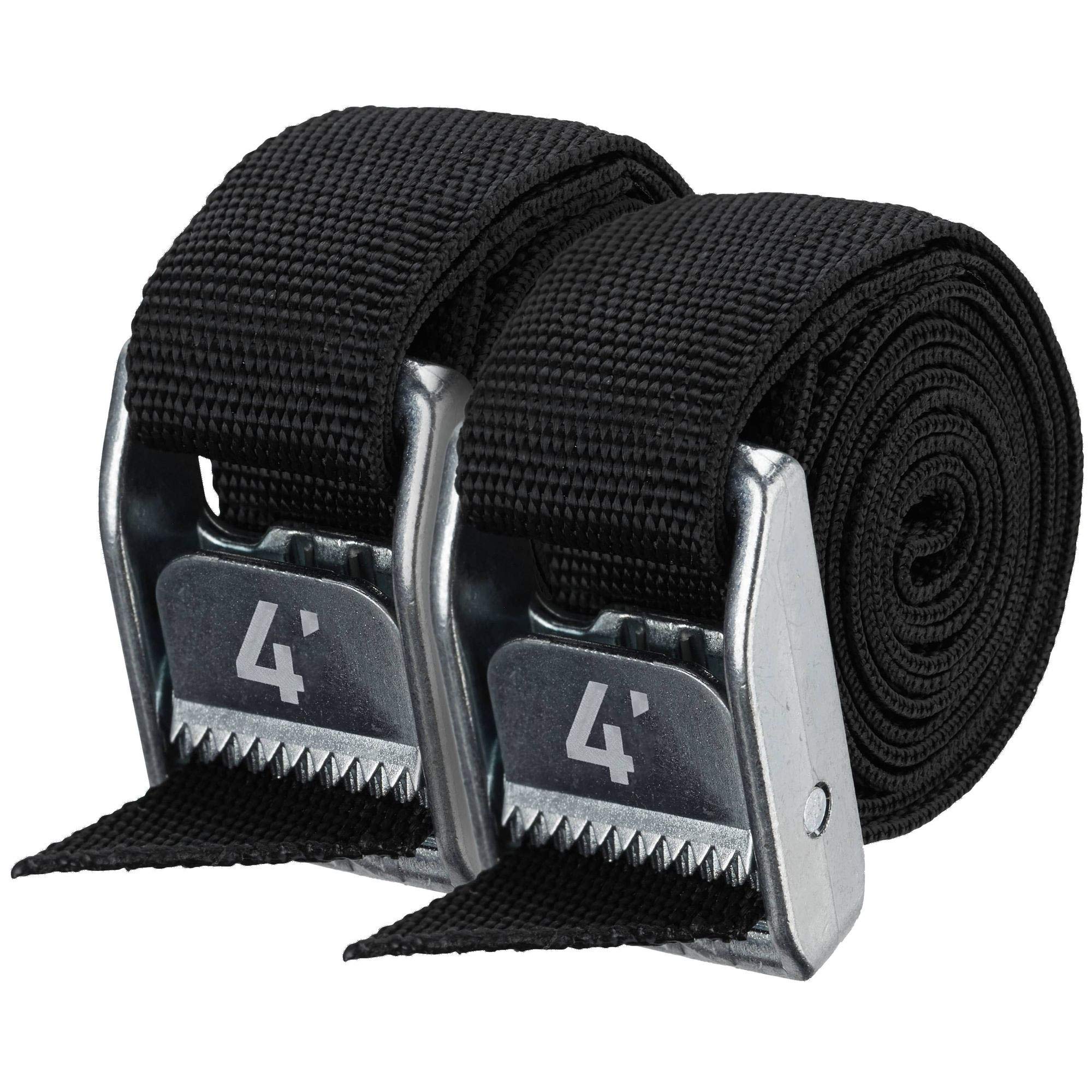 NRS 1 HD Tie-Down Straps 4 Pair Stealth Black