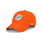 Foco Men'S Miami Dolphins-Orange Cap Nfl Logo Casual Hat, Team Color