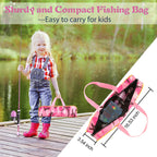 Milerong Kids Fishing Rod, Kids Toys Fishing Pole Portable Telescopic Fishing Rod And Reel Combo Kit For Boys, Girls, Youth - Wi