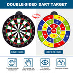 Magnetic Dart Board, Safe Dart Game Toy For Kids, 12Pcs Magnetic Darts, Excellent Indoor Game And Party Game, Double Sided Dart