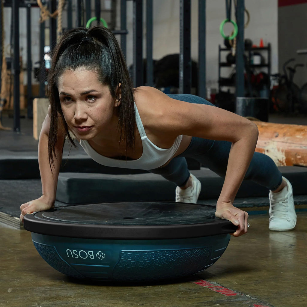 Bosu Half Ball Home Balance Exercise Trainer For Strength And Flexibility Workouts With Built To Last Burst Resistant Material A