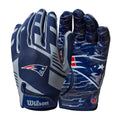 Wilson Nfl Stretch Fit Football Gloves - Youth, New England Patriots