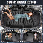 Dikasun Inflatable Suv Air Mattress Bed Car Mattress For Suv, Double-Sided Flocking Travel Camping Bed Car Air Mattress, Car Sle